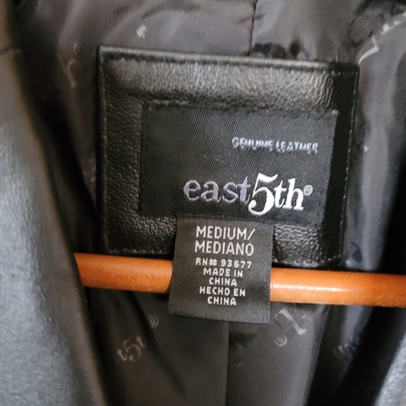 Vintage Leather Blazer Jacket - Picture 5 of 6